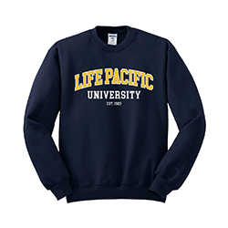 Custom University Gear - Life Pacific University Crewneck Sweatshirt