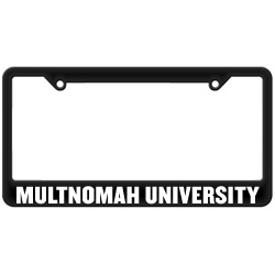 Custom University Gear - Multnomah University License Plate