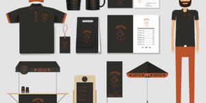 concept for coffee shop and restaurant identity mock u