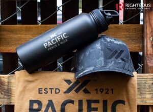 Custom Water Bottle and Hat Promotional Products for Pacific Fence and Wire