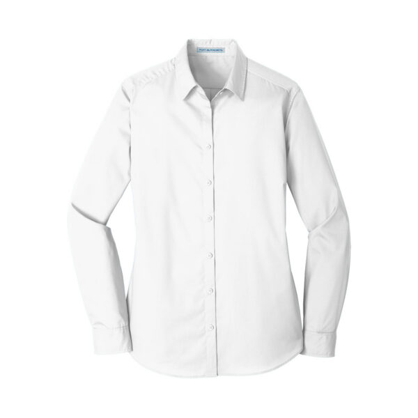 Port Authority Womens Long Sleeve Carefree Poplin Shirt