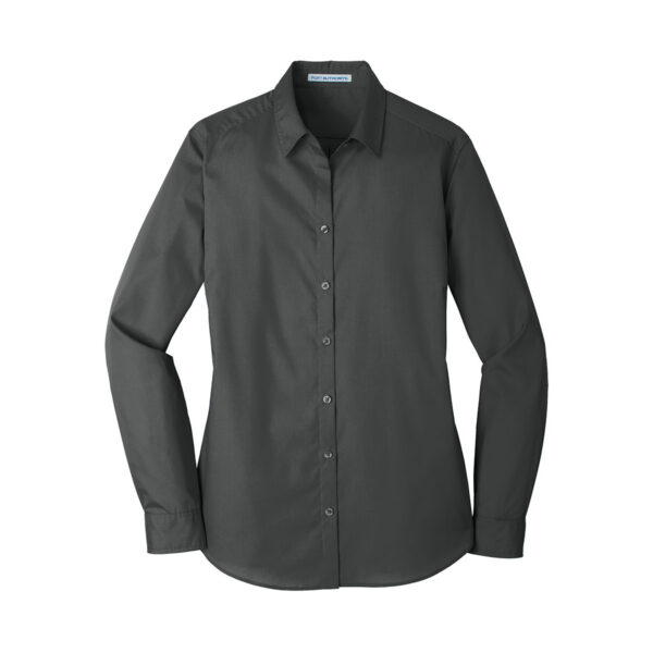 Port Authority Womens Long Sleeve Carefree Poplin Shirt