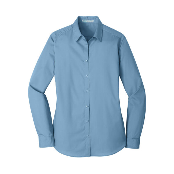Port Authority Womens Long Sleeve Carefree Poplin Shirt