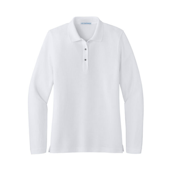 Port Authority Womens Silk Touch Long Sleeve Polo