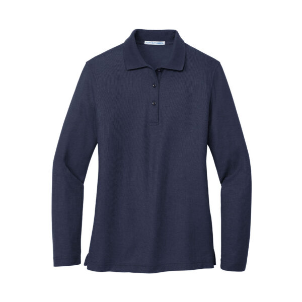 Port Authority Womens Silk Touch Long Sleeve Polo