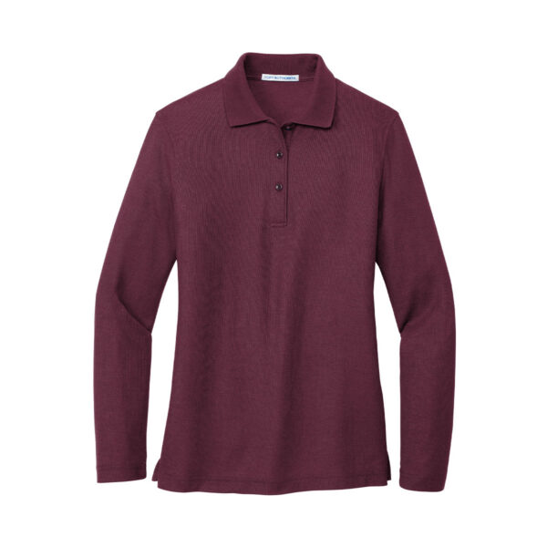 Port Authority Womens Silk Touch Long Sleeve Polo